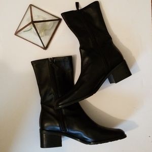 New Black Vegan Booties